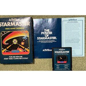 Starmaster (Atari 2600, 1982) In Box SKU 209 Complete! Clean! NRMT! Rare Game!